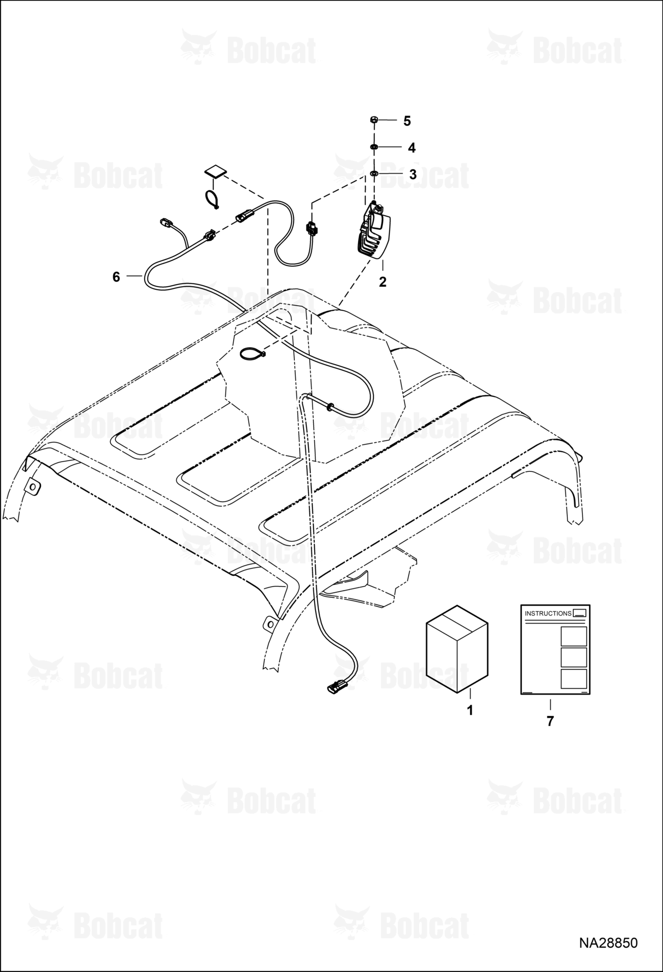 Work Light Kit (Canopy) (Rear)