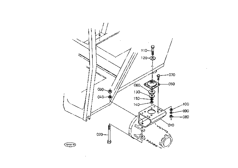 Cab Bracket (Rear) With Cab