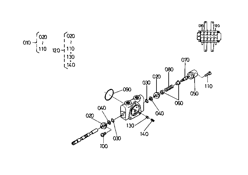 Control Valve (1) Spool Section (2)