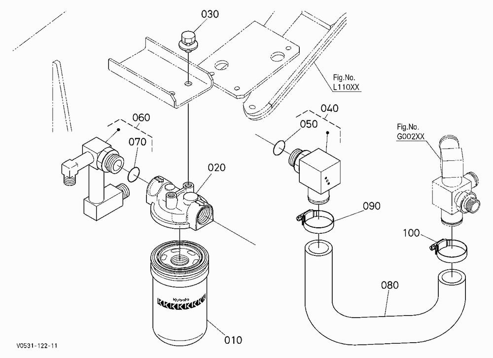 OIL FILTER (RETURN) [EXCEPT HIGH FLOW]