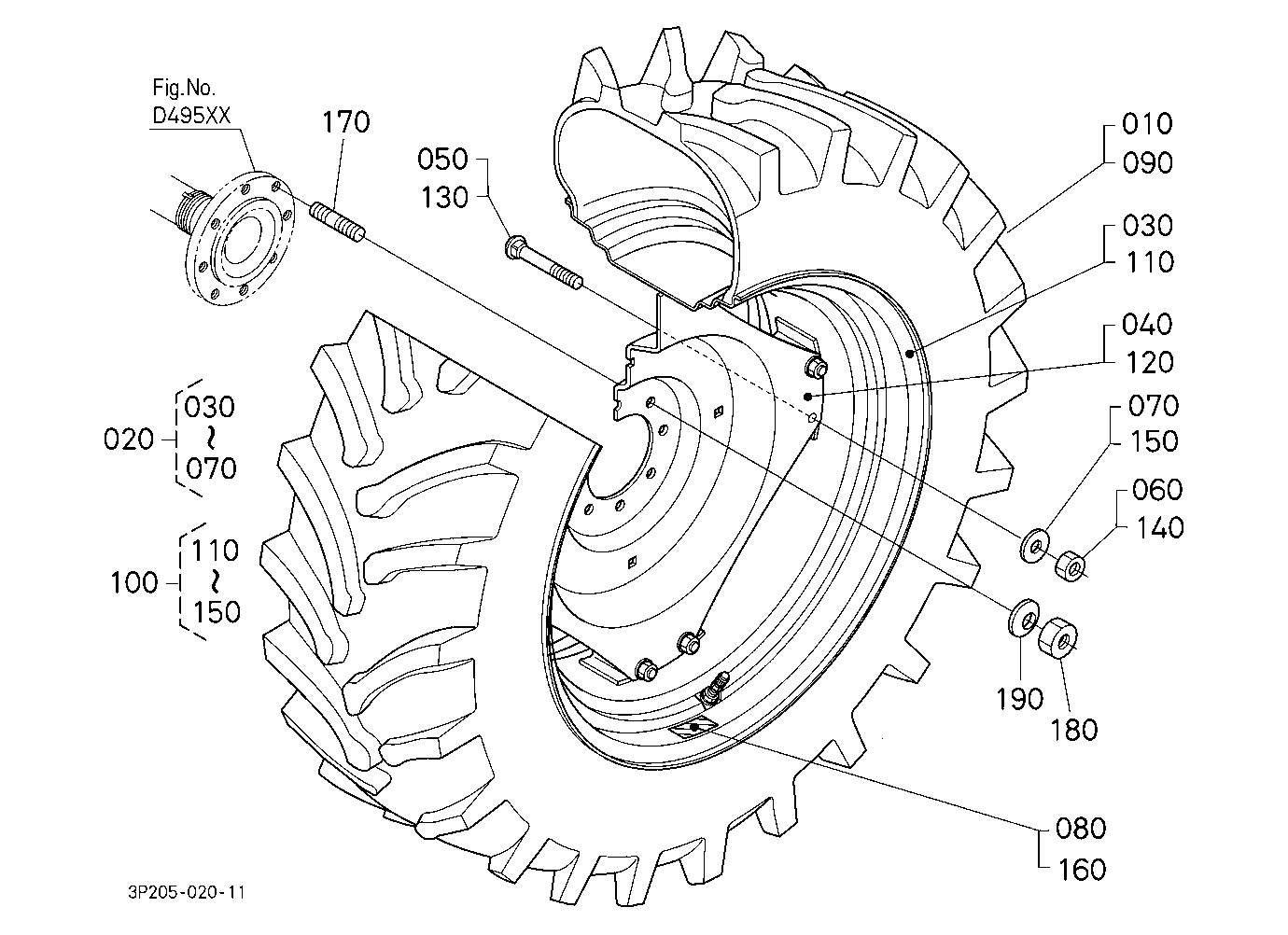 Rear Wheel (18.4R34) [A]