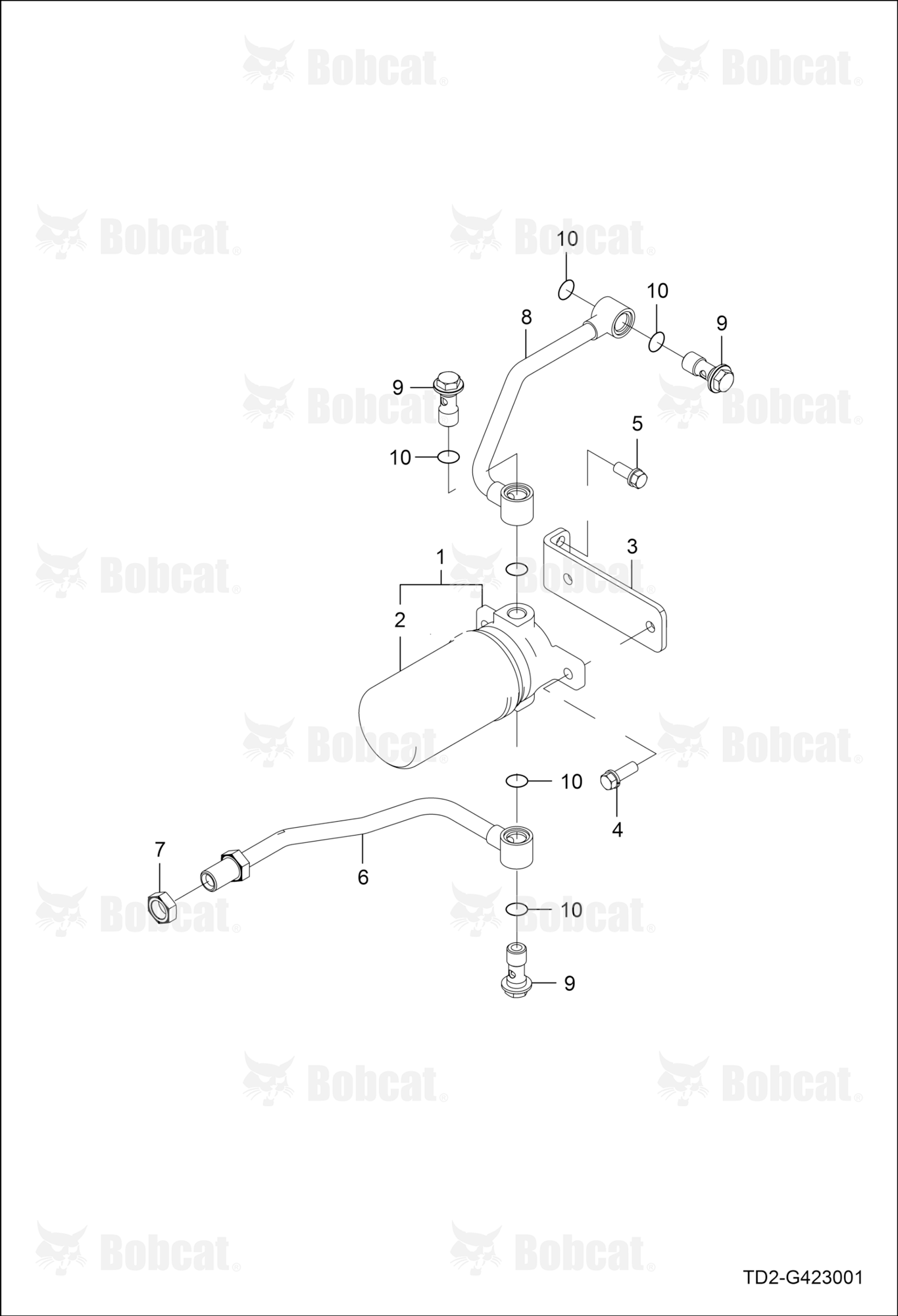 HST Hydraulic Line Group