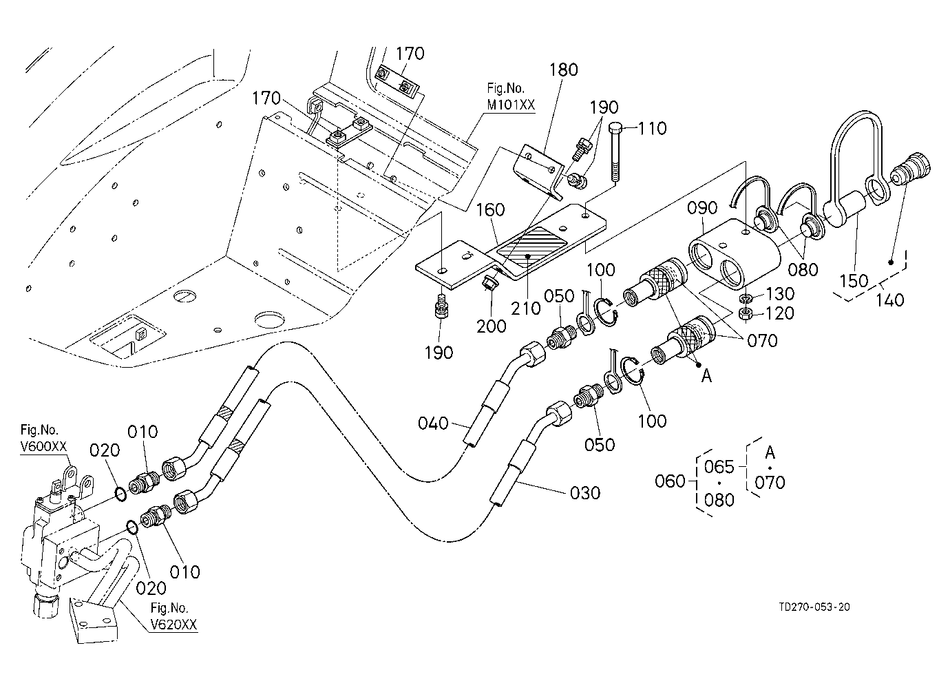 Auxiliary Control Valve Coupler (1St) (W/G No.L834