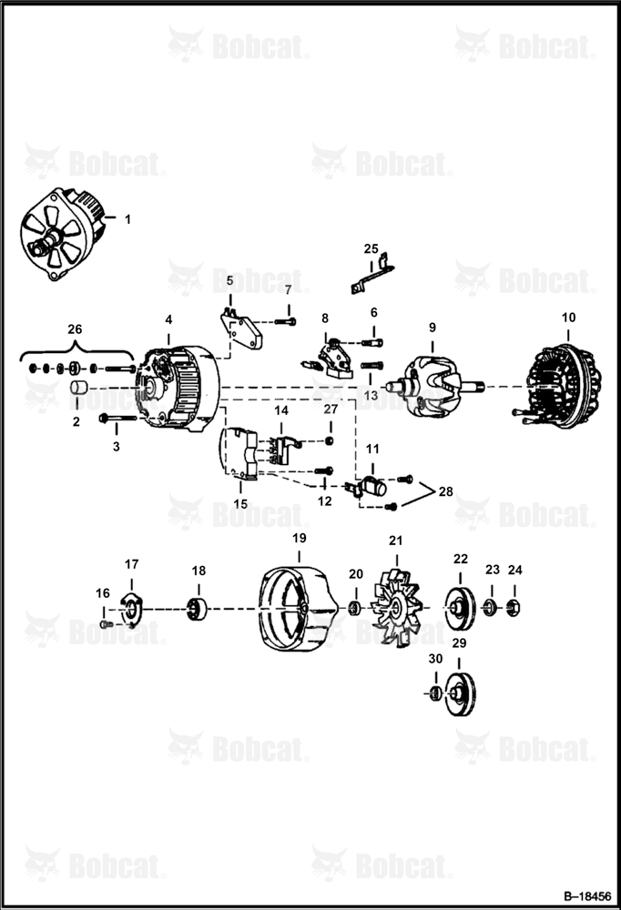 Alternator (Delco 1105070 or 1105422) (Open)