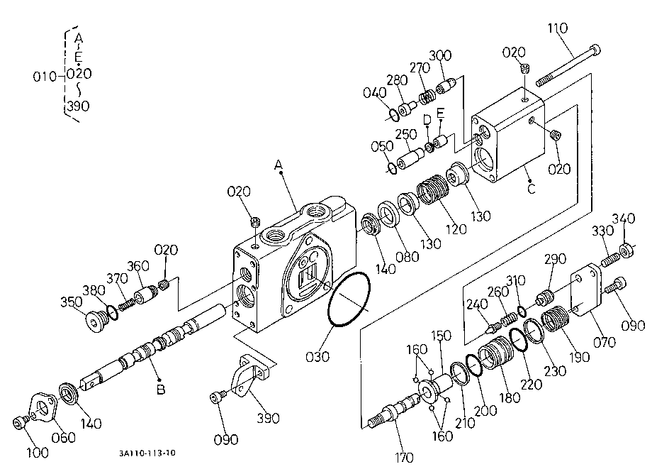 Auxiliary Control Valve(Scd)[Component Parts]