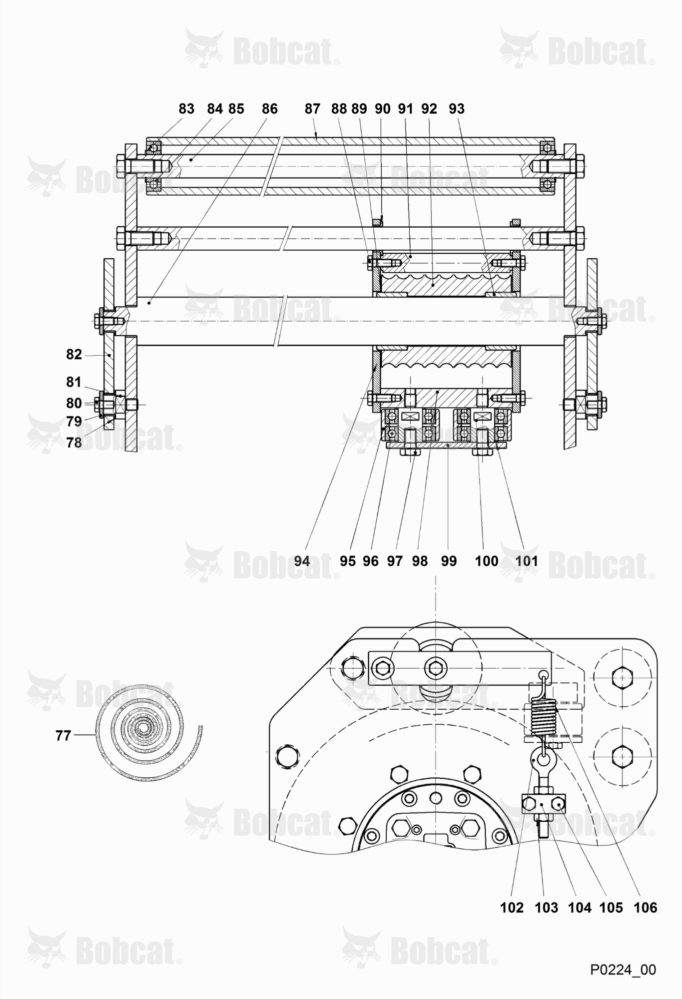 Winch 5.0T - Spare Parts 2 (BUD4388)