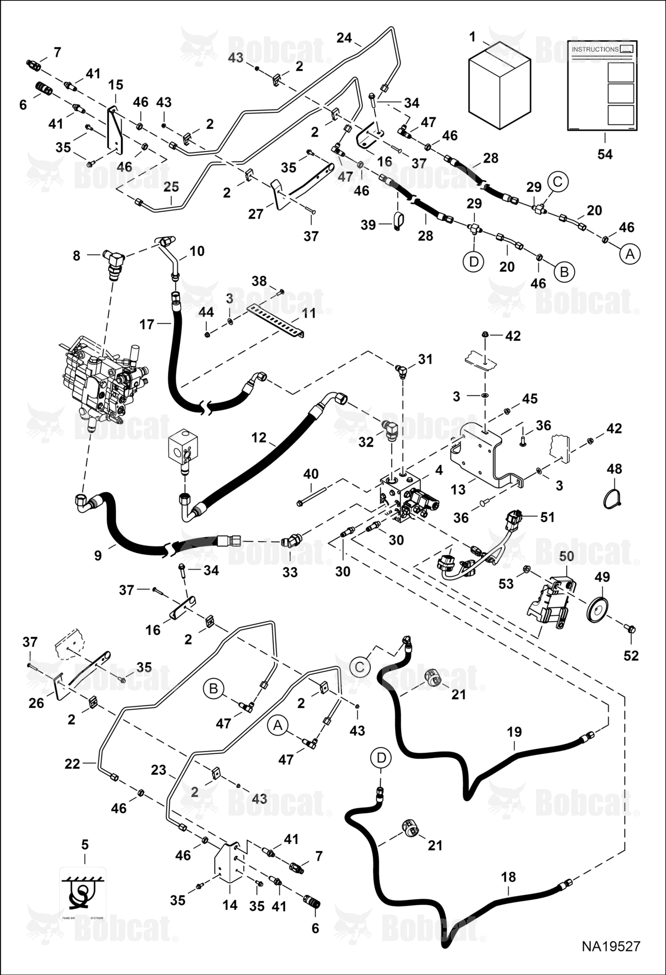 Rear Auxillary Kit  B4SE11001 - B4SE11430, B4SE11432, B4SE11433
