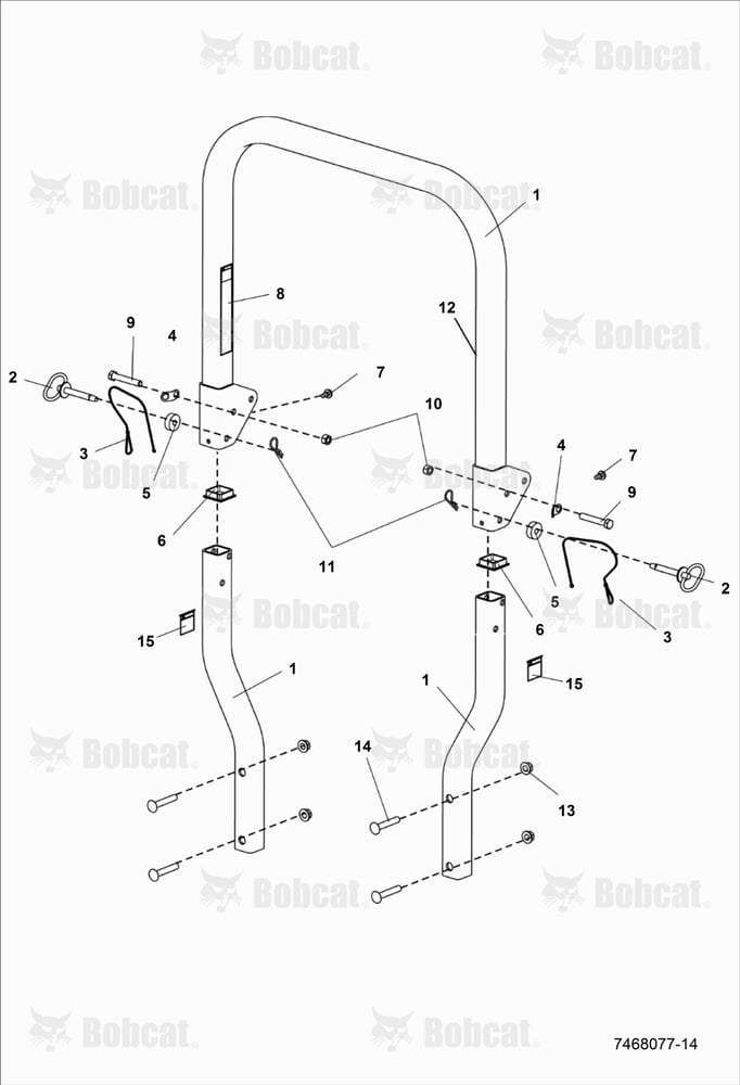 Folding ROPS