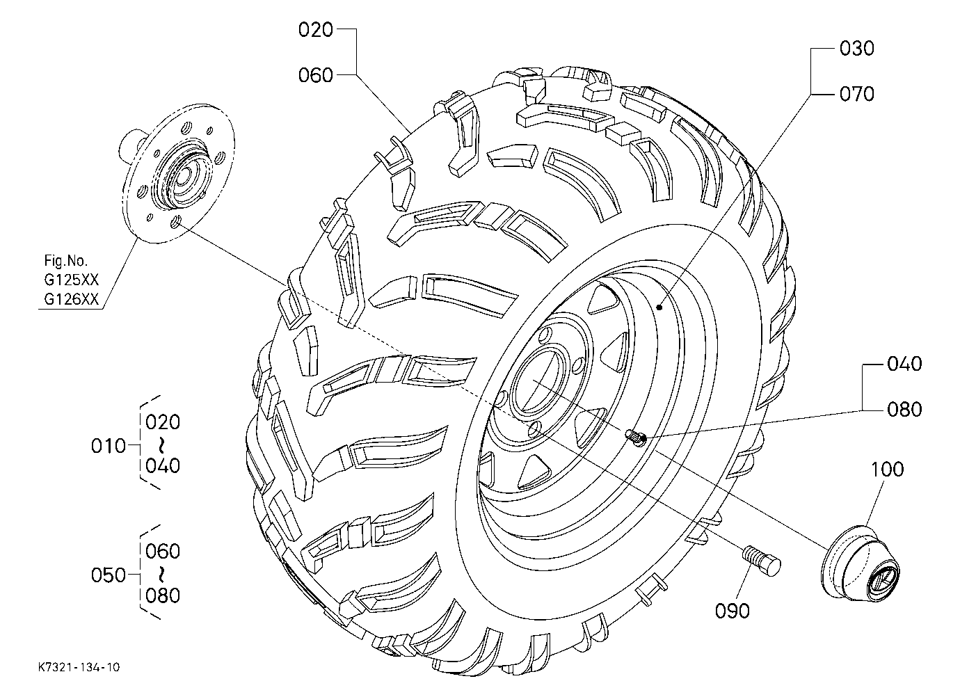 Front Wheel (24*9-12,Atv)