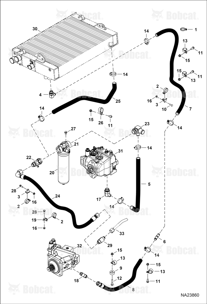 Hydrostatic Circuitry (Oil Cooling & Filtration)