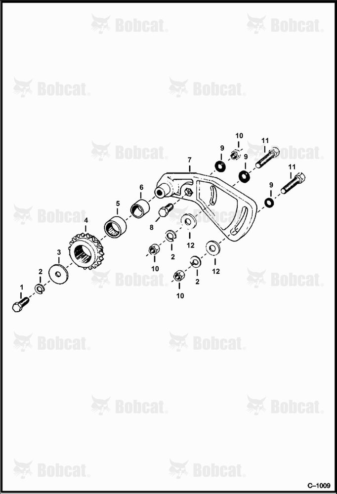 Inside Clutch Chain Tightener (Right Side)