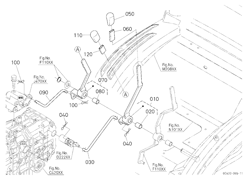 Pto Gear Shift Lever