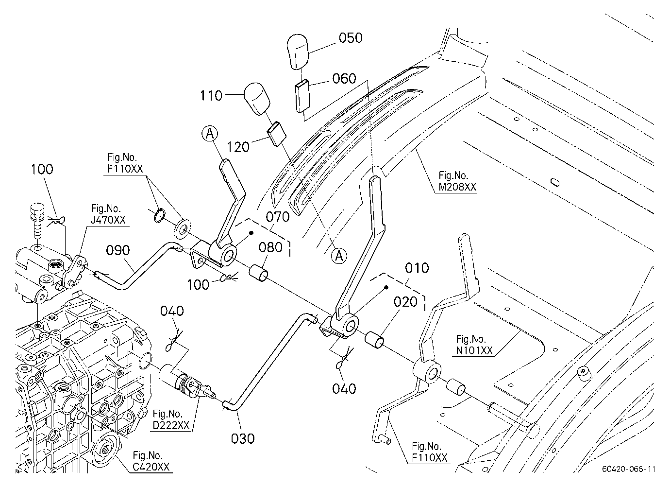 Pto Gear Shift Lever