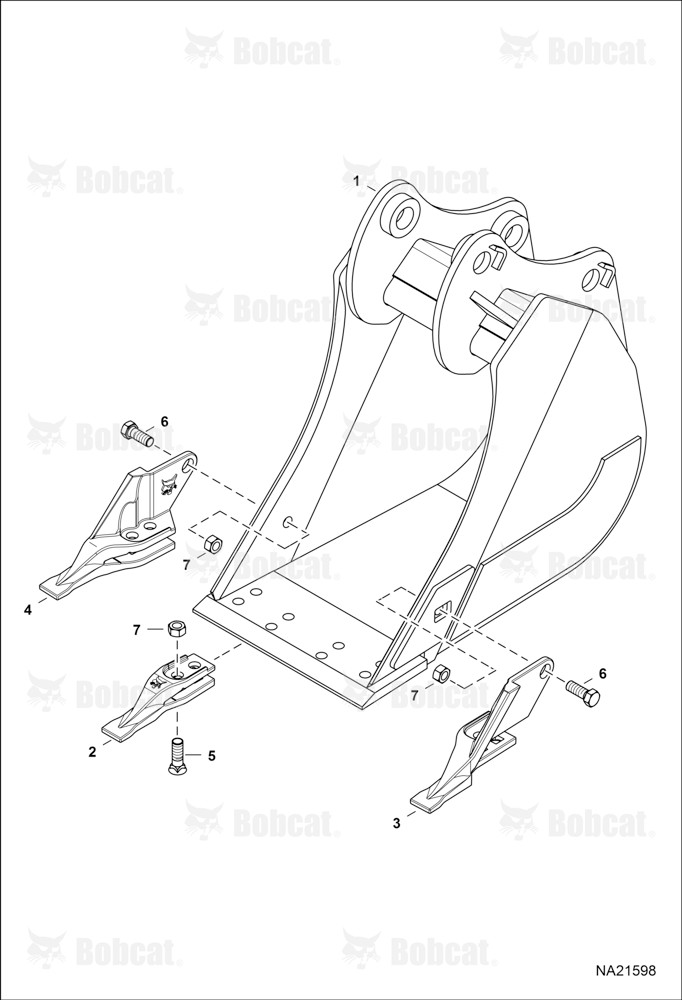 Bucket (446 mm (18") (607 mm (24")