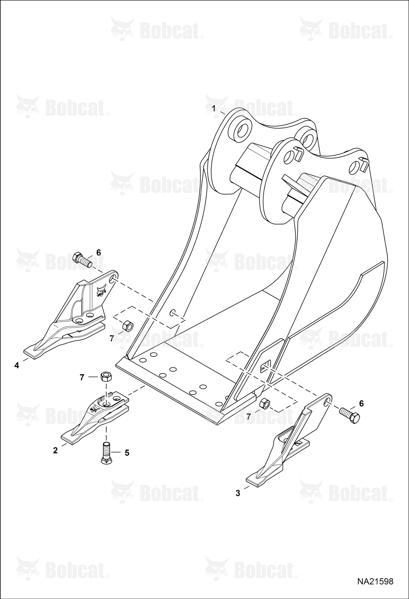 Bucket (446 mm (18") (607 mm (24")