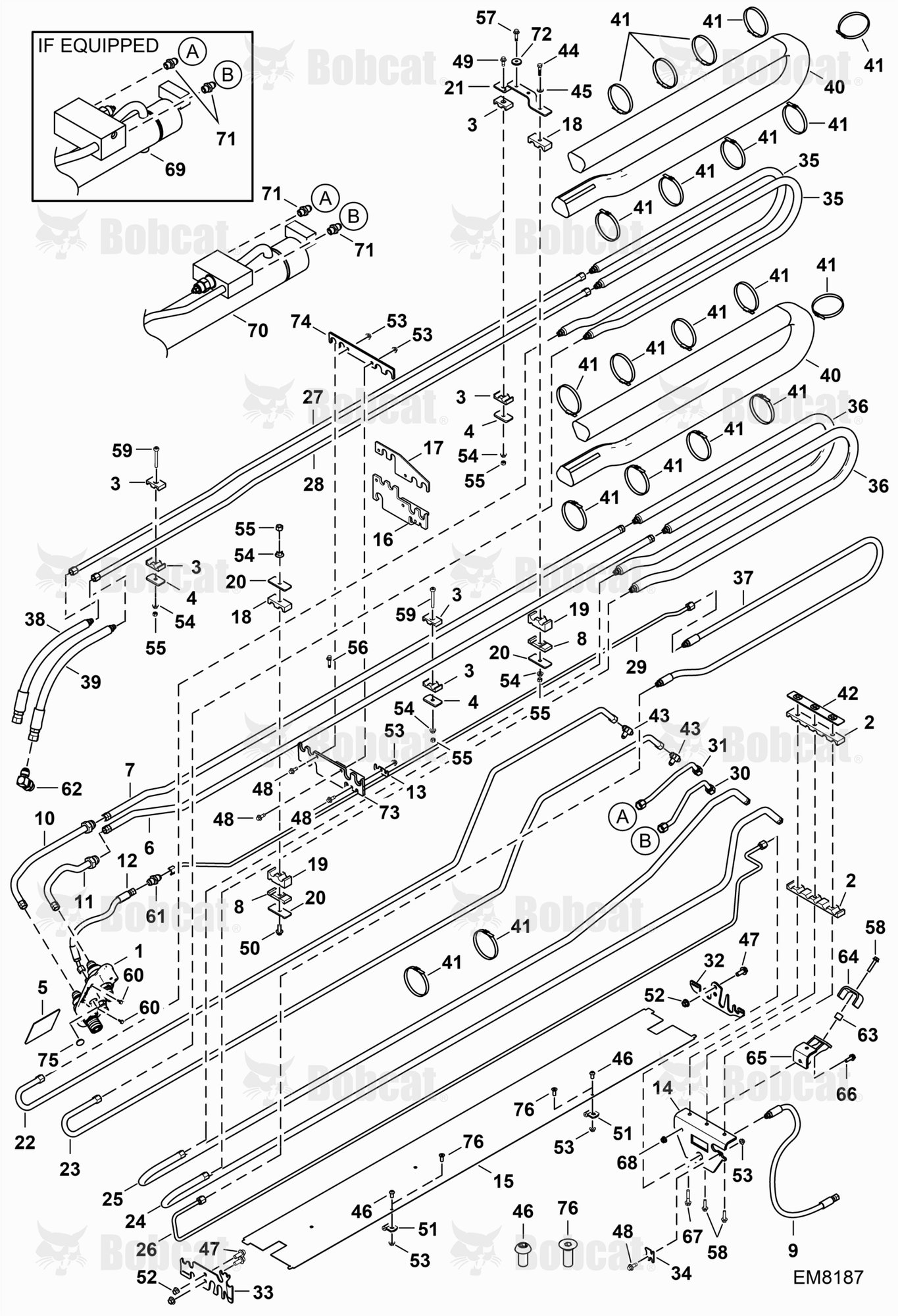 Hydraulic Circuitry (Boom Auxiliary, Tilt & Extension)