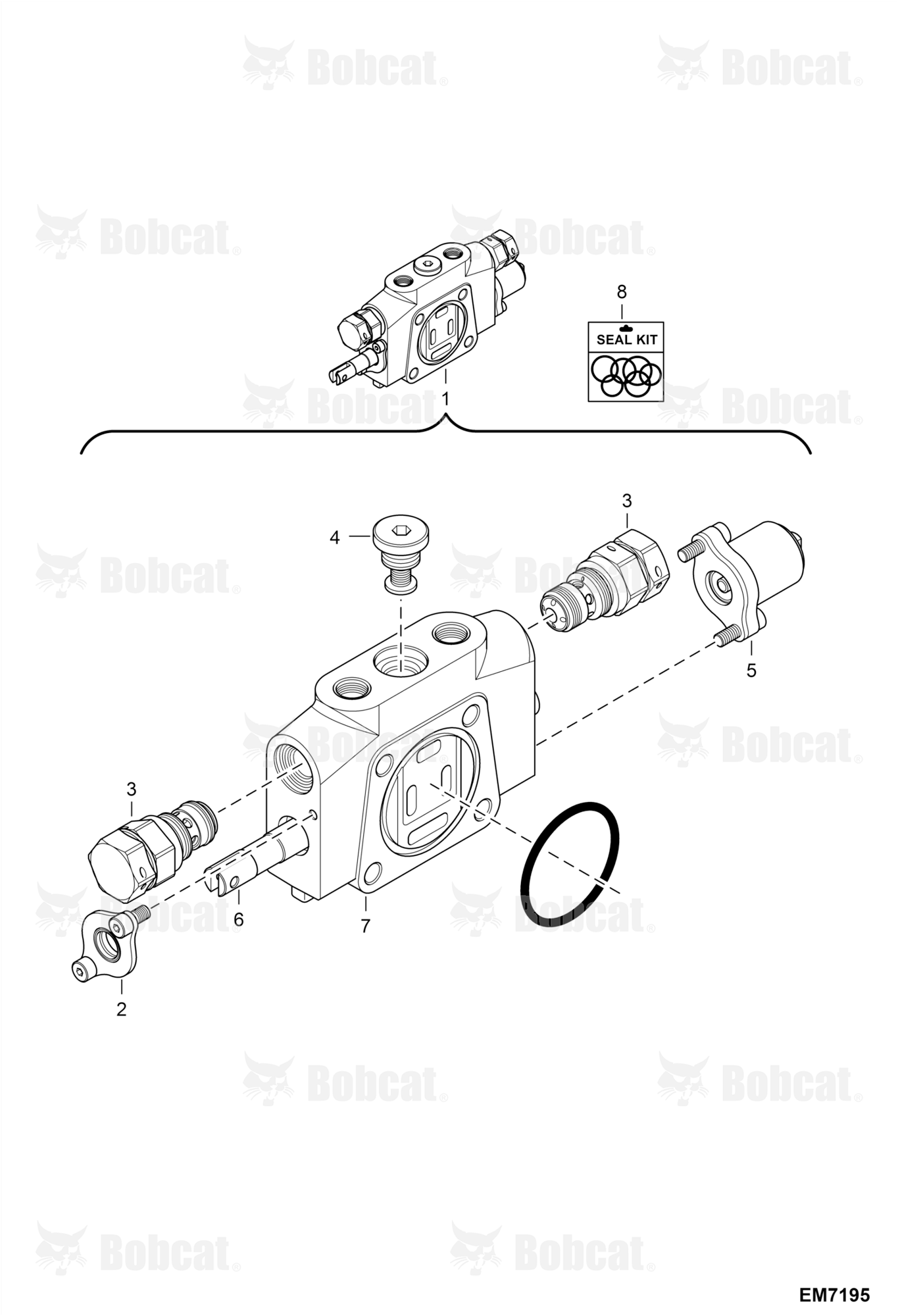 Valve Section (Slew) (Model 60070023GR)