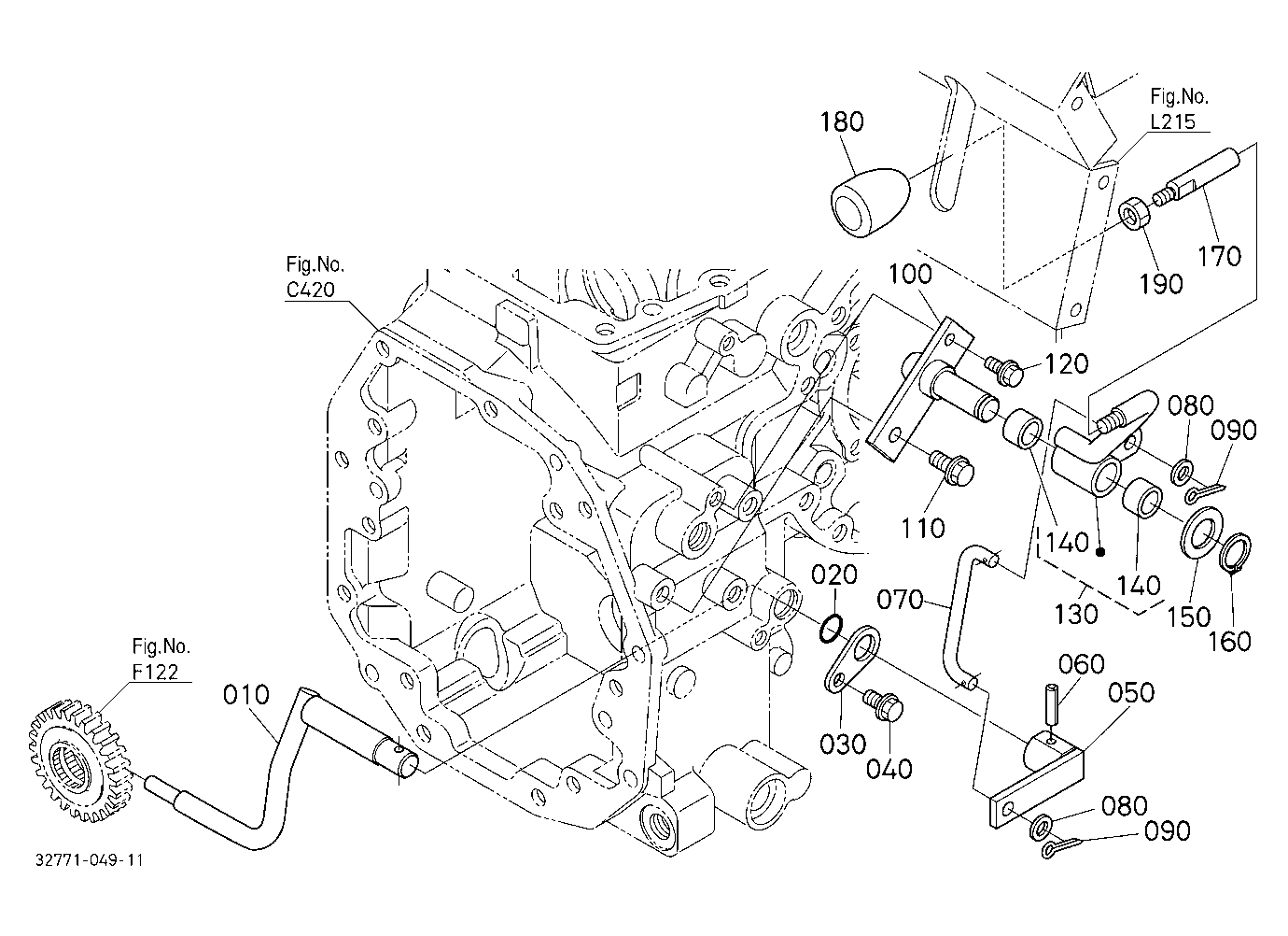 Front Wheel Drive Lever