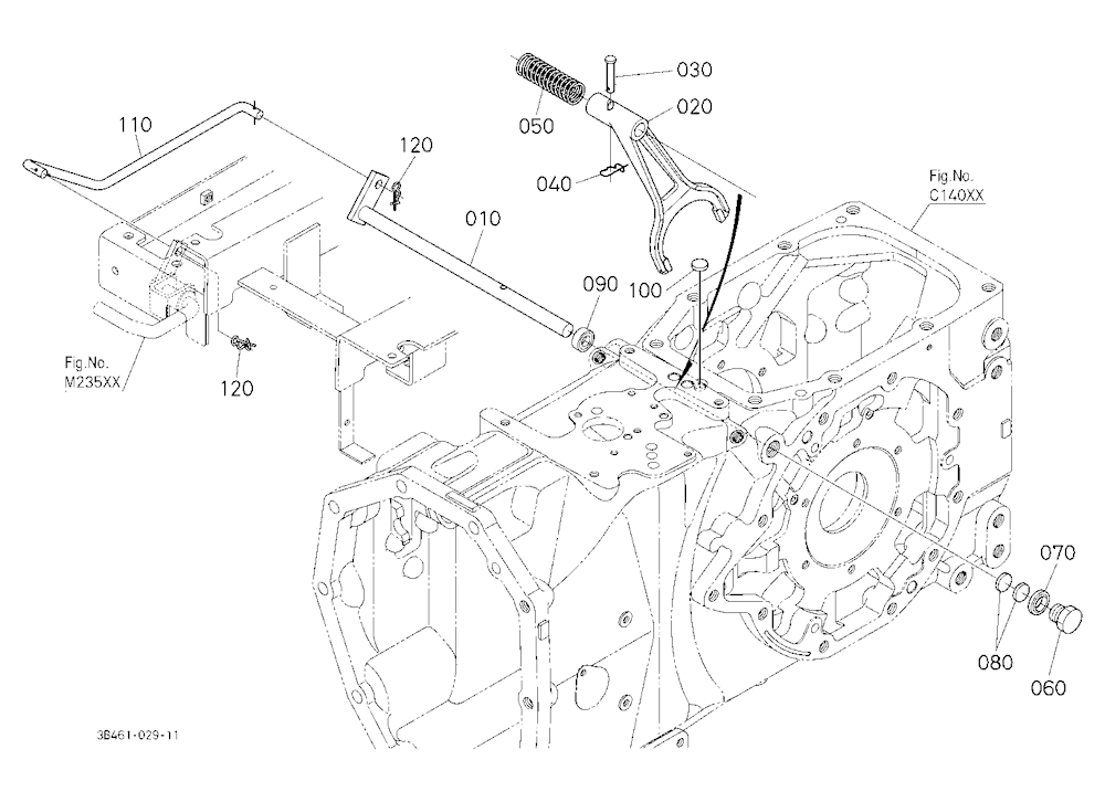 Rear Differential Lock Shift Fork