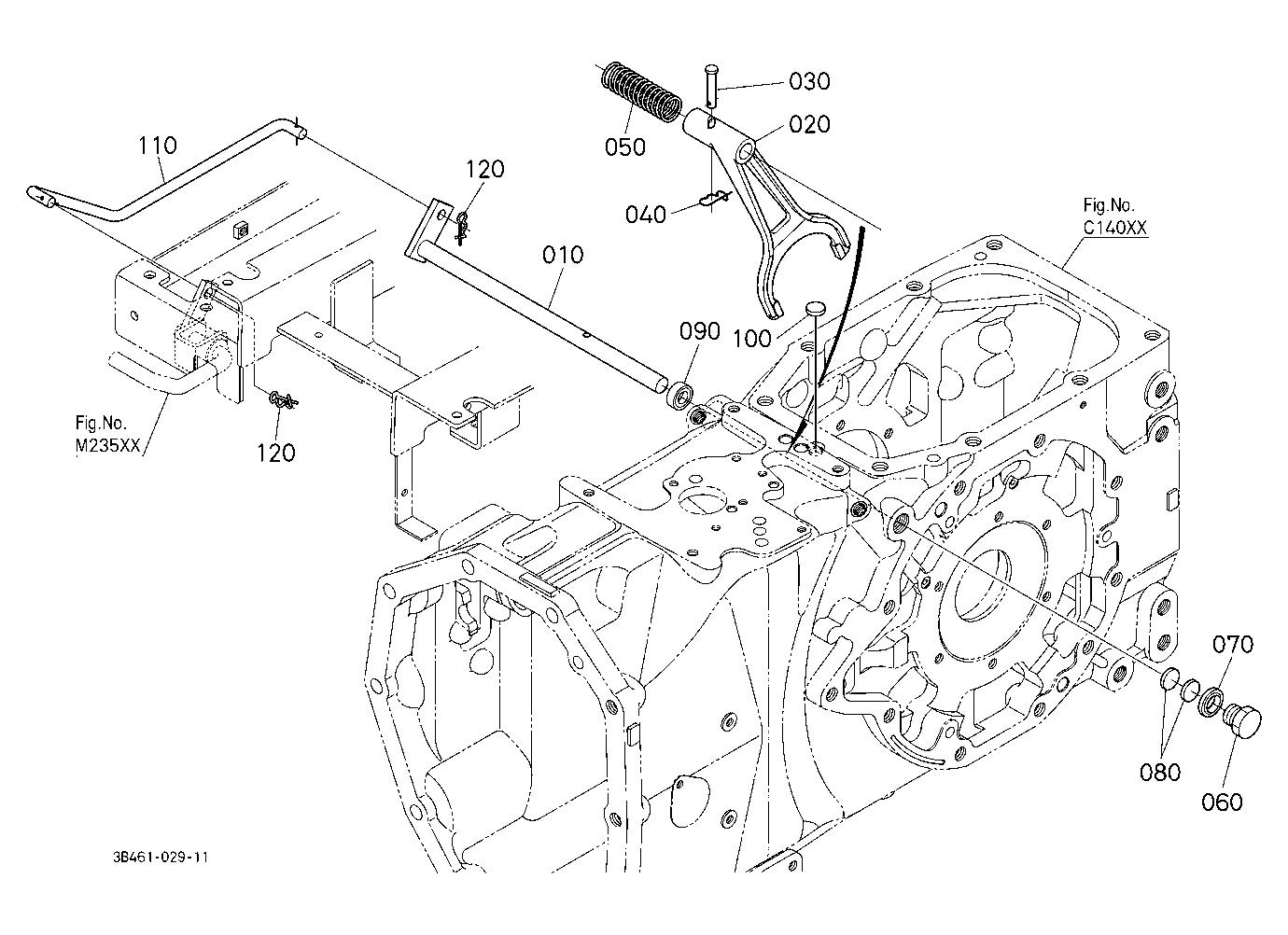Rear Differential Lock Shift Fork