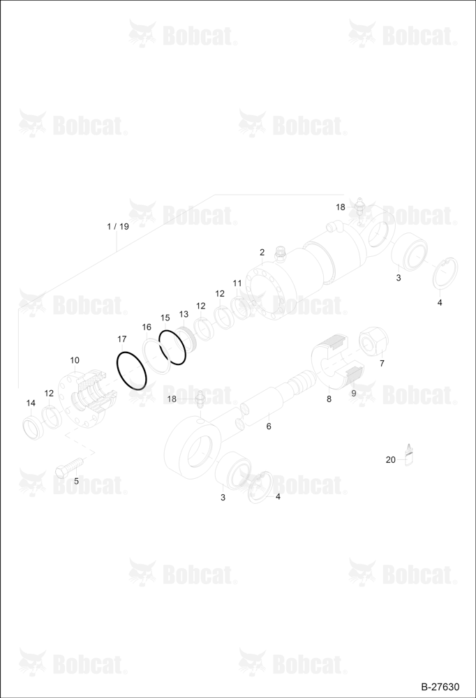 Hydraulic Cylinder - Intermediate Boom - Articulat (Z 90/50)
