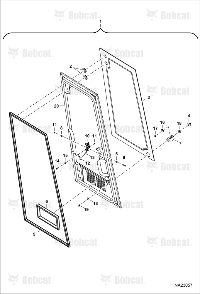 Operator CAB (RH Window Assembly)