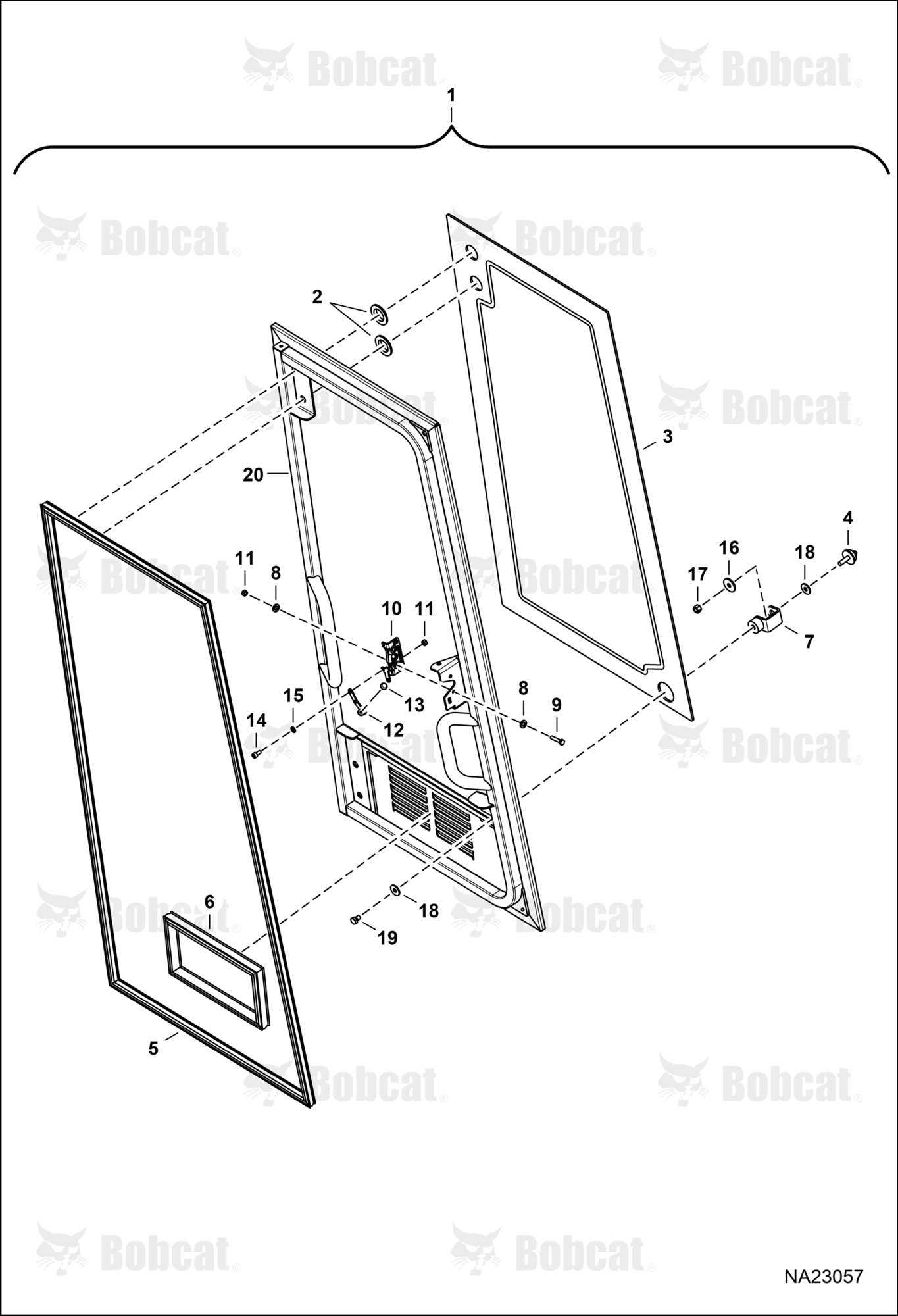 Operator CAB (RH Window Assembly)