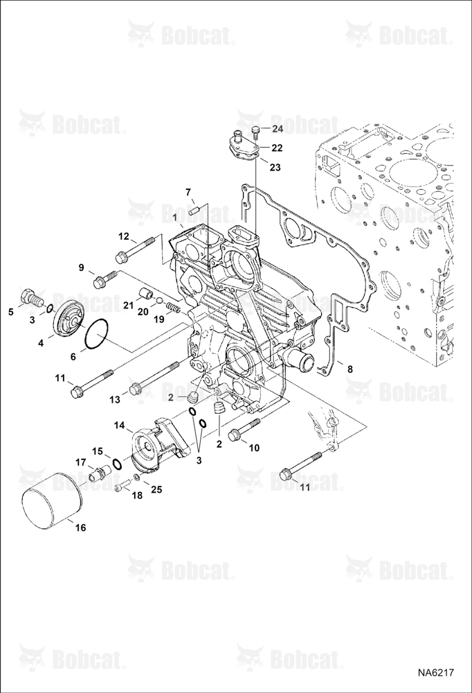 Gearcase (Blue) (Engine Serial # D1703-B******)