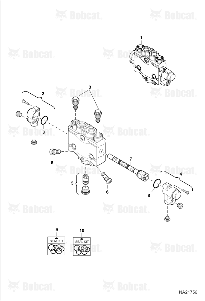 Hydraulic Control Valve (Arm Section)