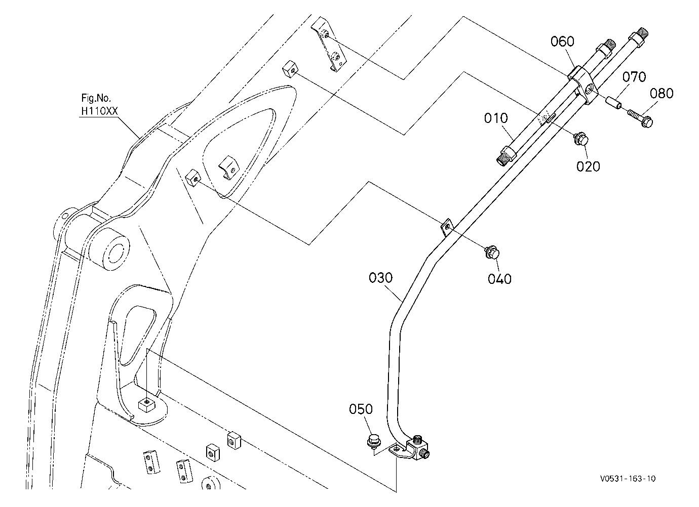 Oil Piping (Arm Right) [Manual Hitch]