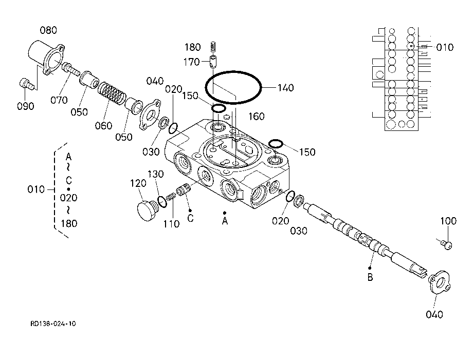 Spool Section (Angle Blade)