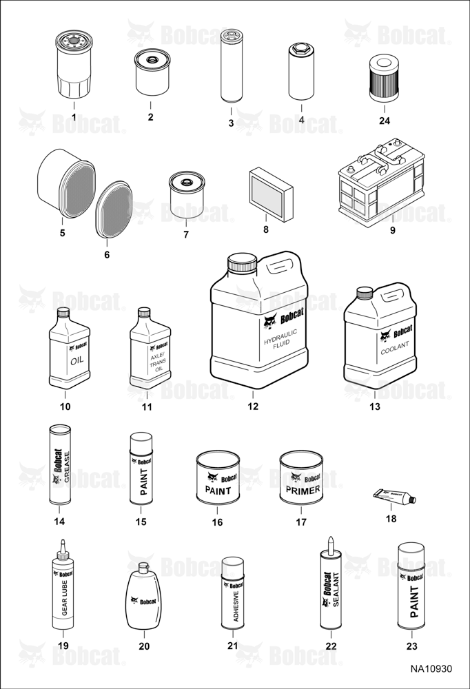 Maintenance Items (Service Parts)