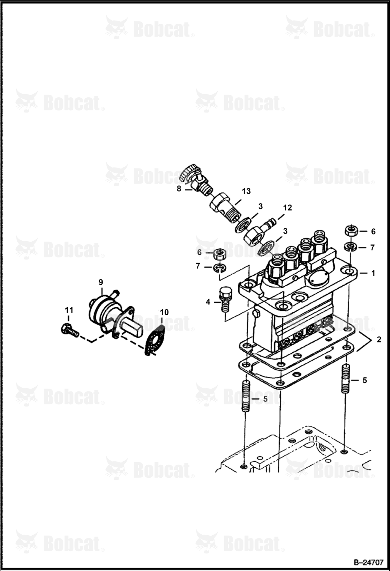 Fuel & Injection Pump (Kubota - V2203 2EB - Tier II Replacement)