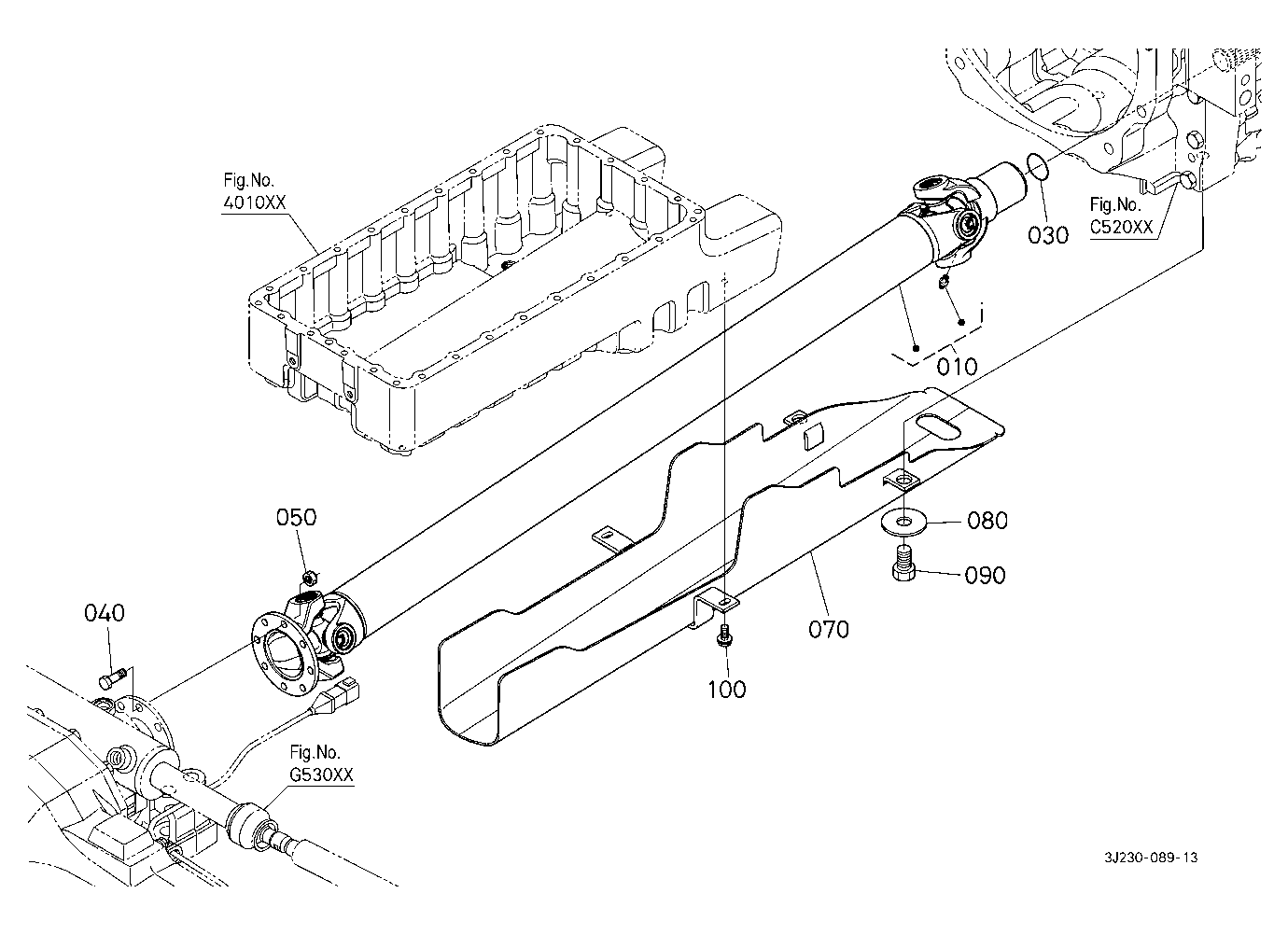 Propeller Shaft And Cover [With Front Suspension]