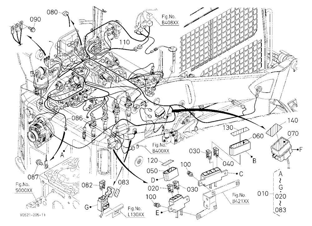 Wire Harness (Engine) [Manual Hitch] [High Flow]