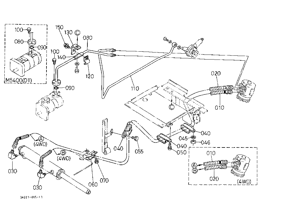 Hydraulic Oil Line (Steering/Pto) [A][Old Type]