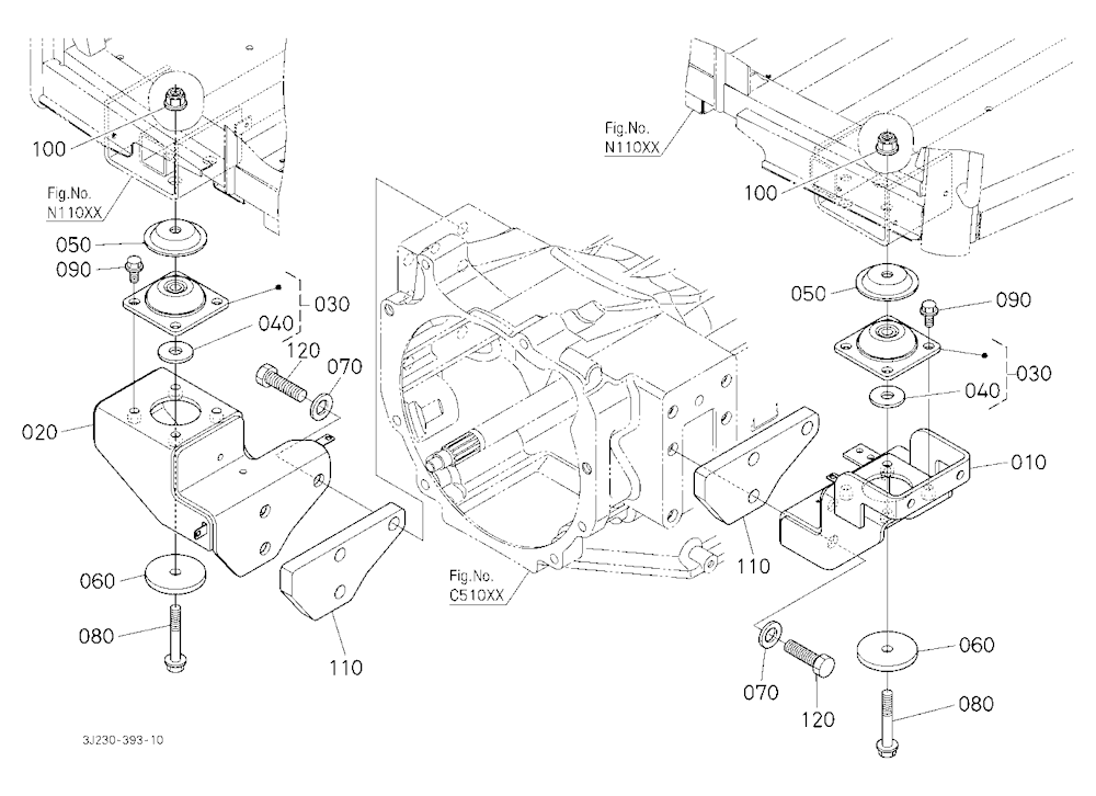 Cab Bracket Front [W/O Loader Equipment]