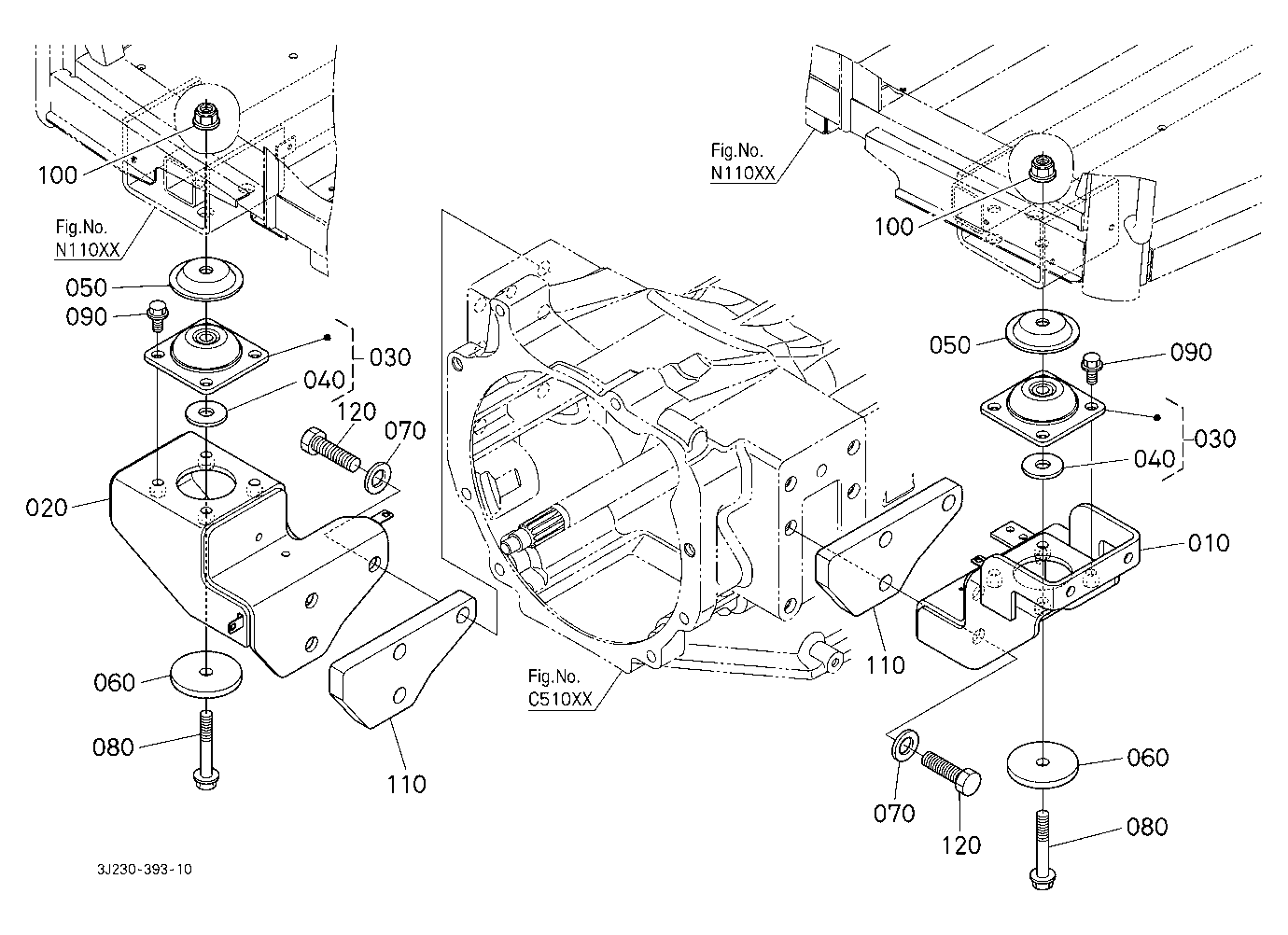 Cab Bracket Front [W/O Loader Equipment]