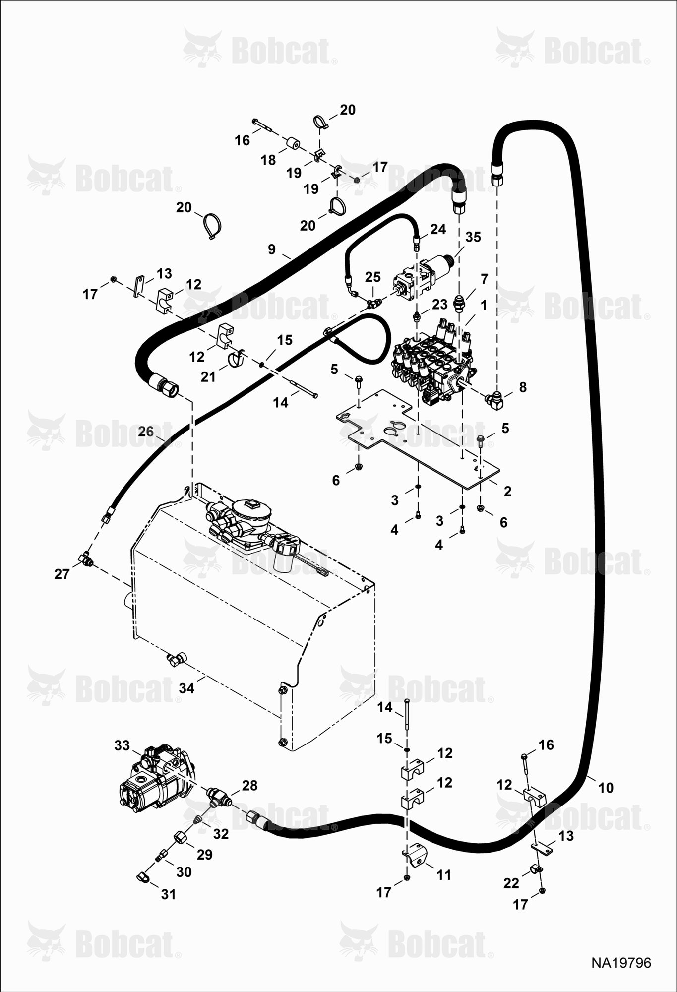 Hydraulic Circuitry (Control Valve) (Main)