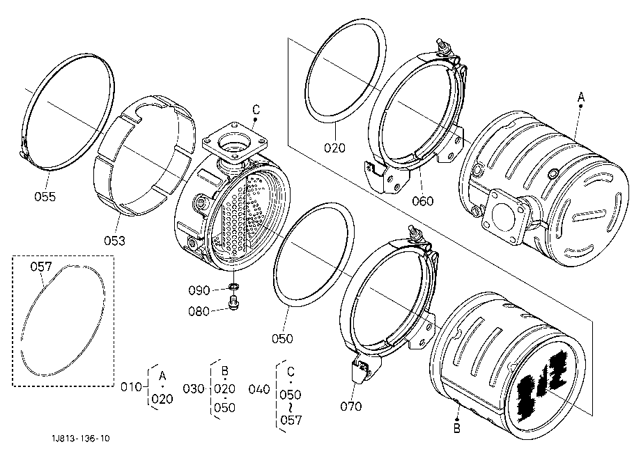 Diesel Particulate Filter Muffler
