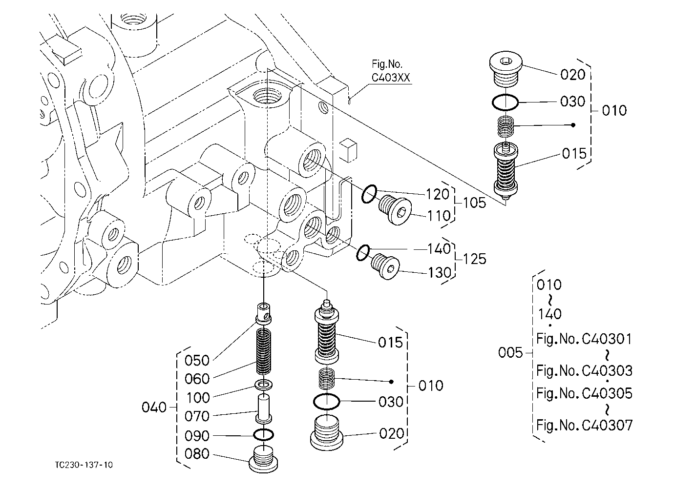 Hst (Relief Valve) [Component Parts]
