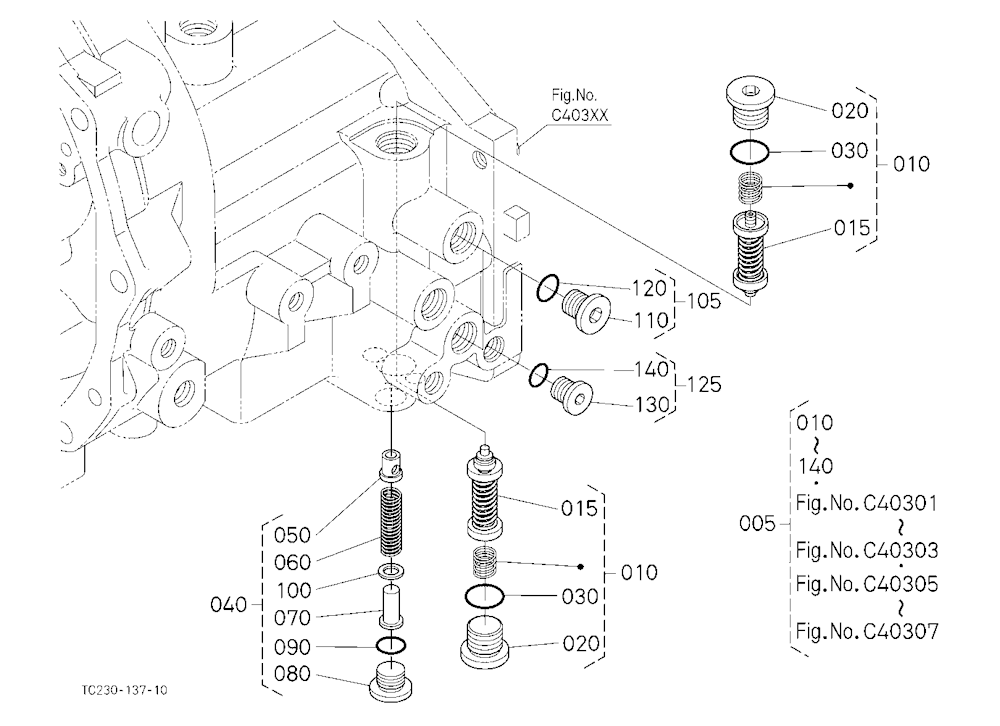 Hst (Relief Valve) [Component Parts]