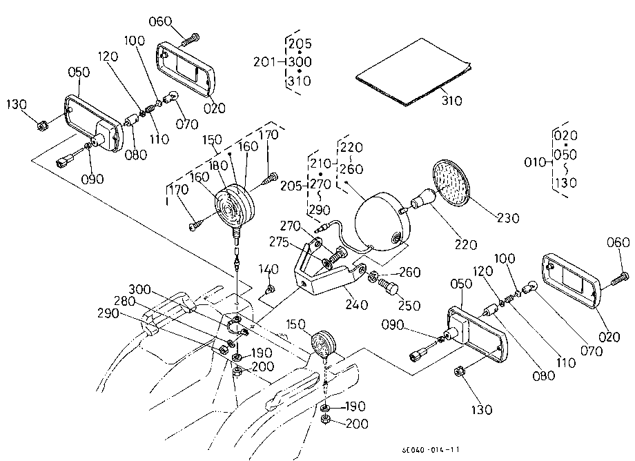 Tail Light/Hazard Light/Working Light