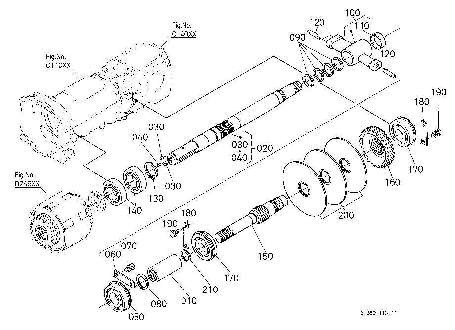 Drive Shaft (Middle/Rear)