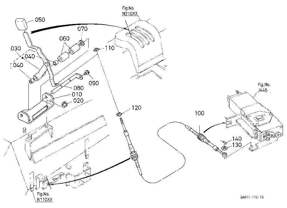 Auxiliary Control Valve Lever [Old Type]