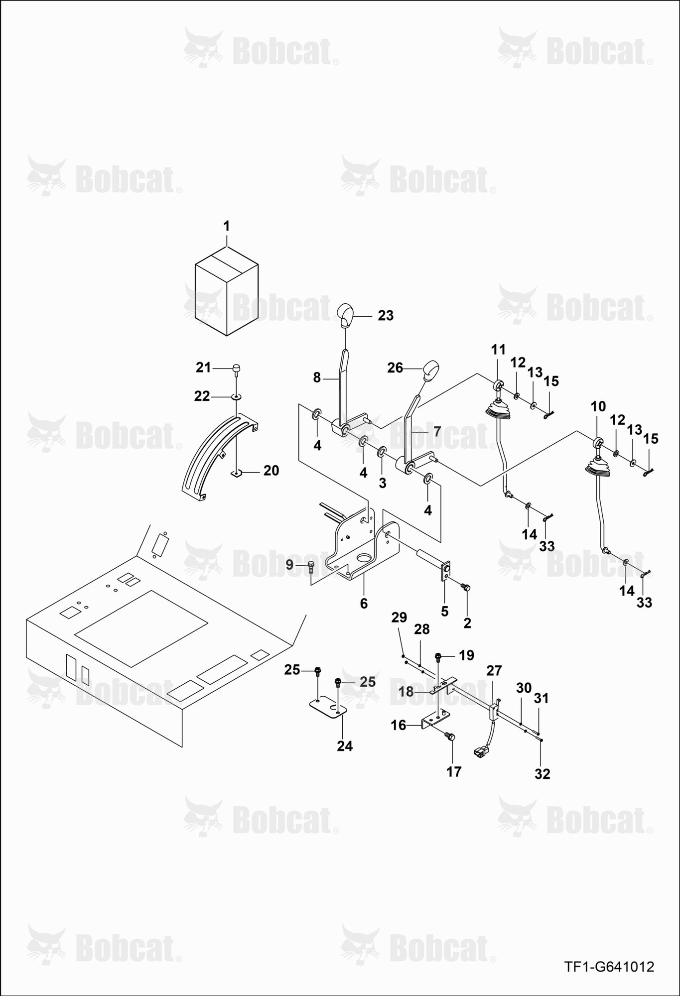 Position Draft Control Lever Group