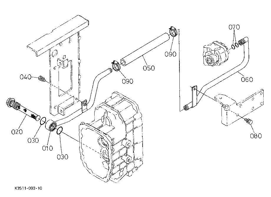 Hydraulic Oil Line (Inlet)