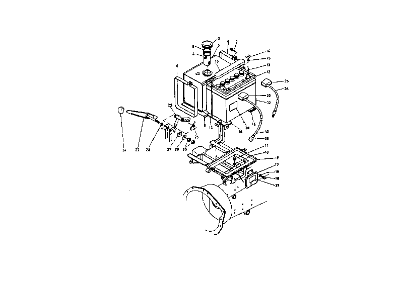 Fuel Tank And Battery Group