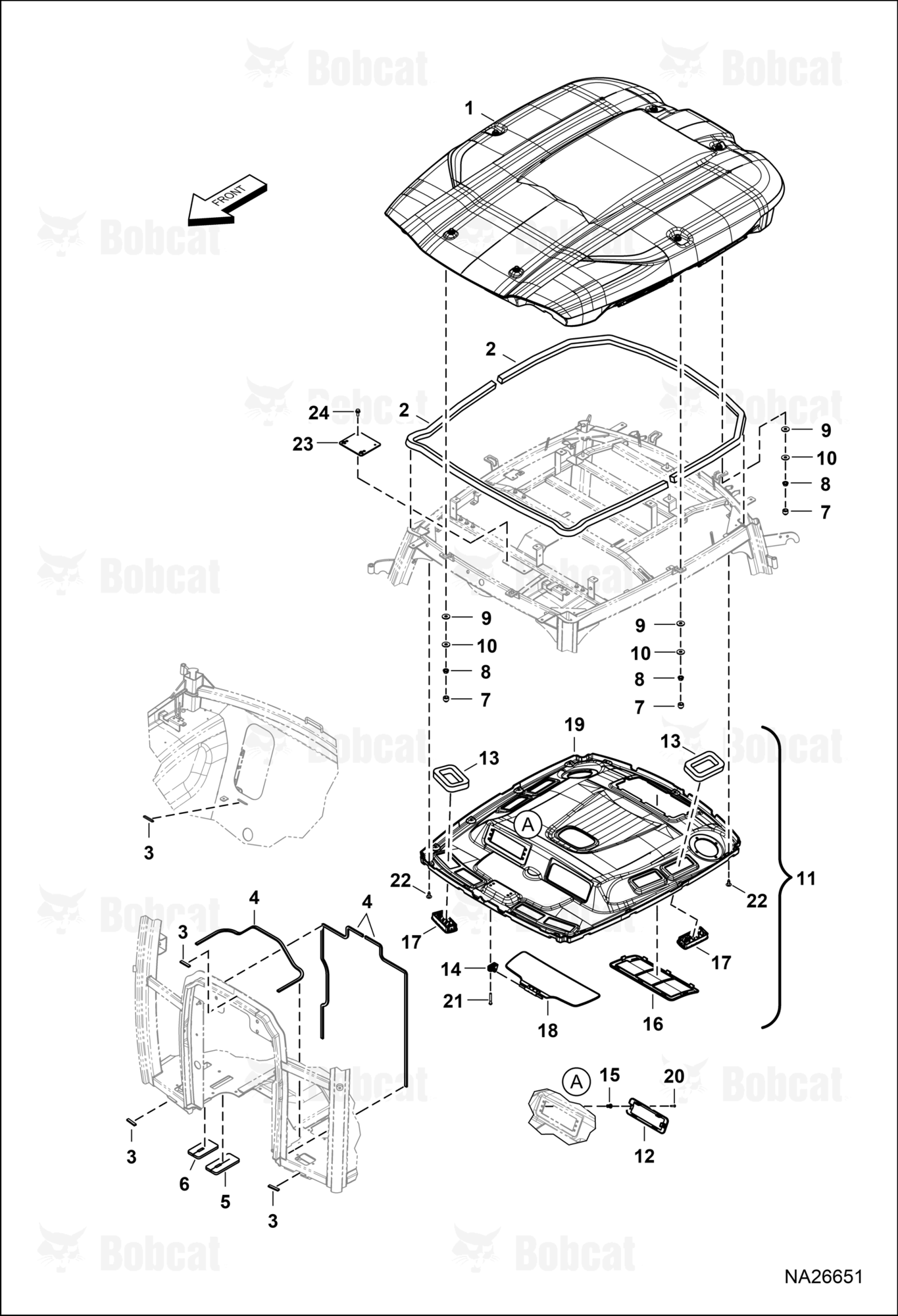Operator CAB (Roof & Seals)