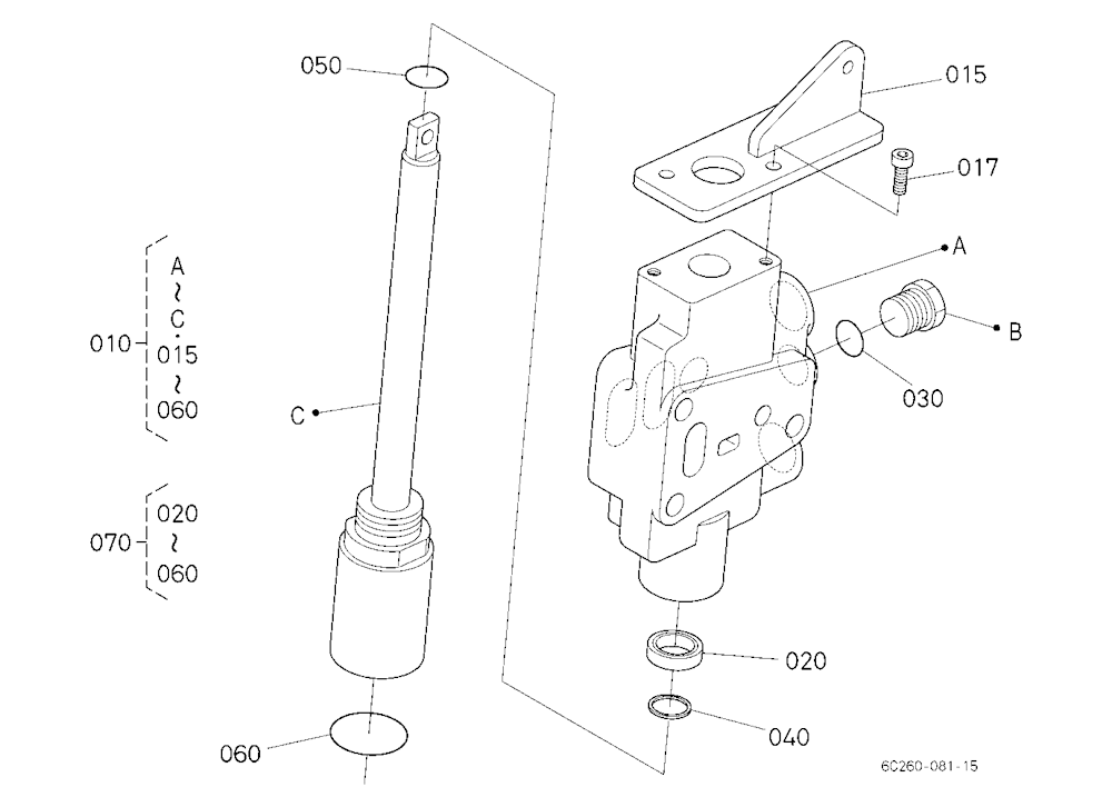 Auxiliary Control Valve (2Nd) [Component Parts] (W